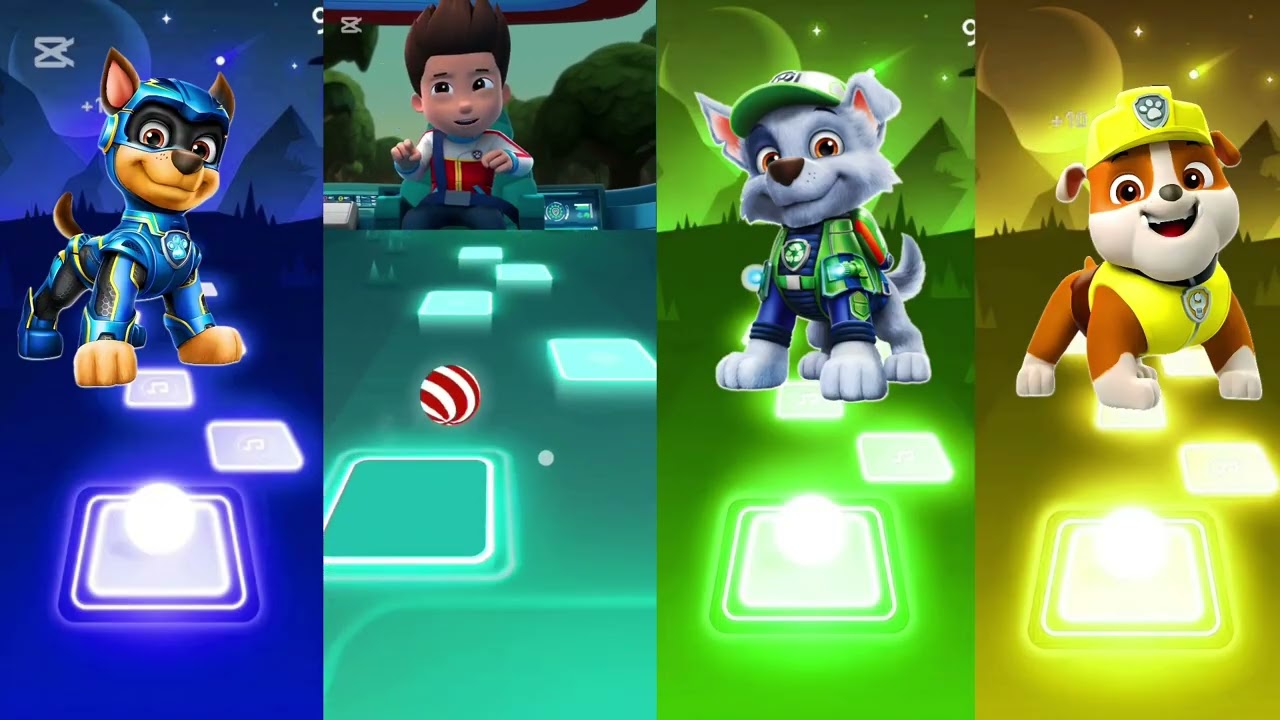 💥CHASE vs 💥MARSHALL vs 💥ZUMA vs 💥RUBLE AND TILES HOP BATTLE  #pawpatrol  #coffindance #vidio