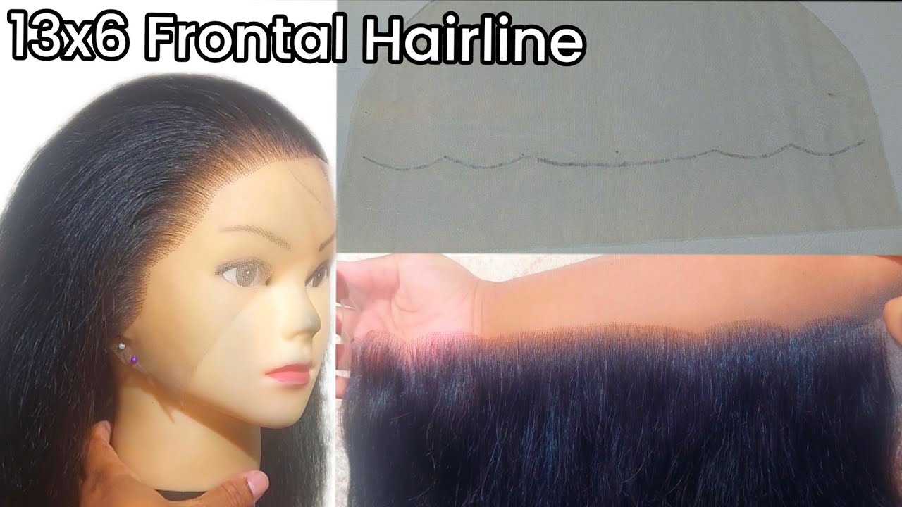 How to Cut and Draw a Perfect 13x6 Frontal Hairline for Beginners | Detaild Tutorial