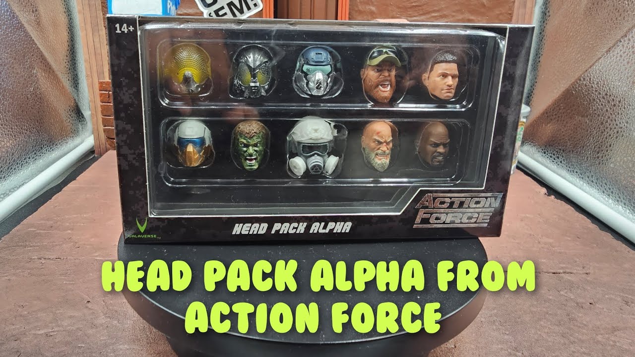 VALAVERSE ACTION FORCE SERIES 5 HEAD PACK (ALPHA) #valaverse #actionforce #review #unboxing #toys