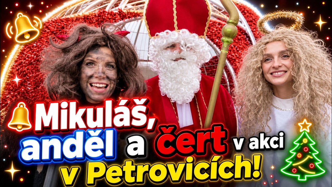 🔔 Mikuláš, anděl a čert v akci: Reportáž z Petrovic 🎄 │ #Karvinsko.TV │ @TelevizeKarvinsko