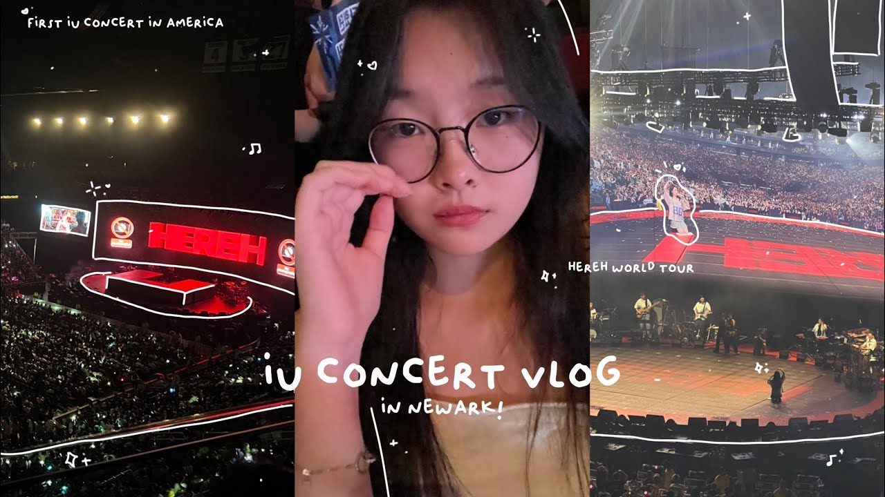 IU concert vlog in newark🎤: hereh world tour, first iu concert in america!