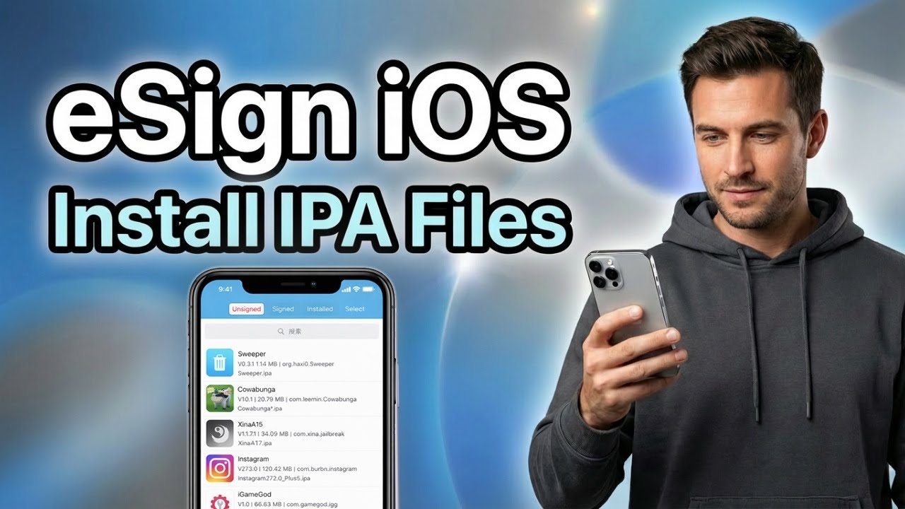 How to Install IPA Files on iOS with eSign! How to Get eSign on Any iPhone 2026