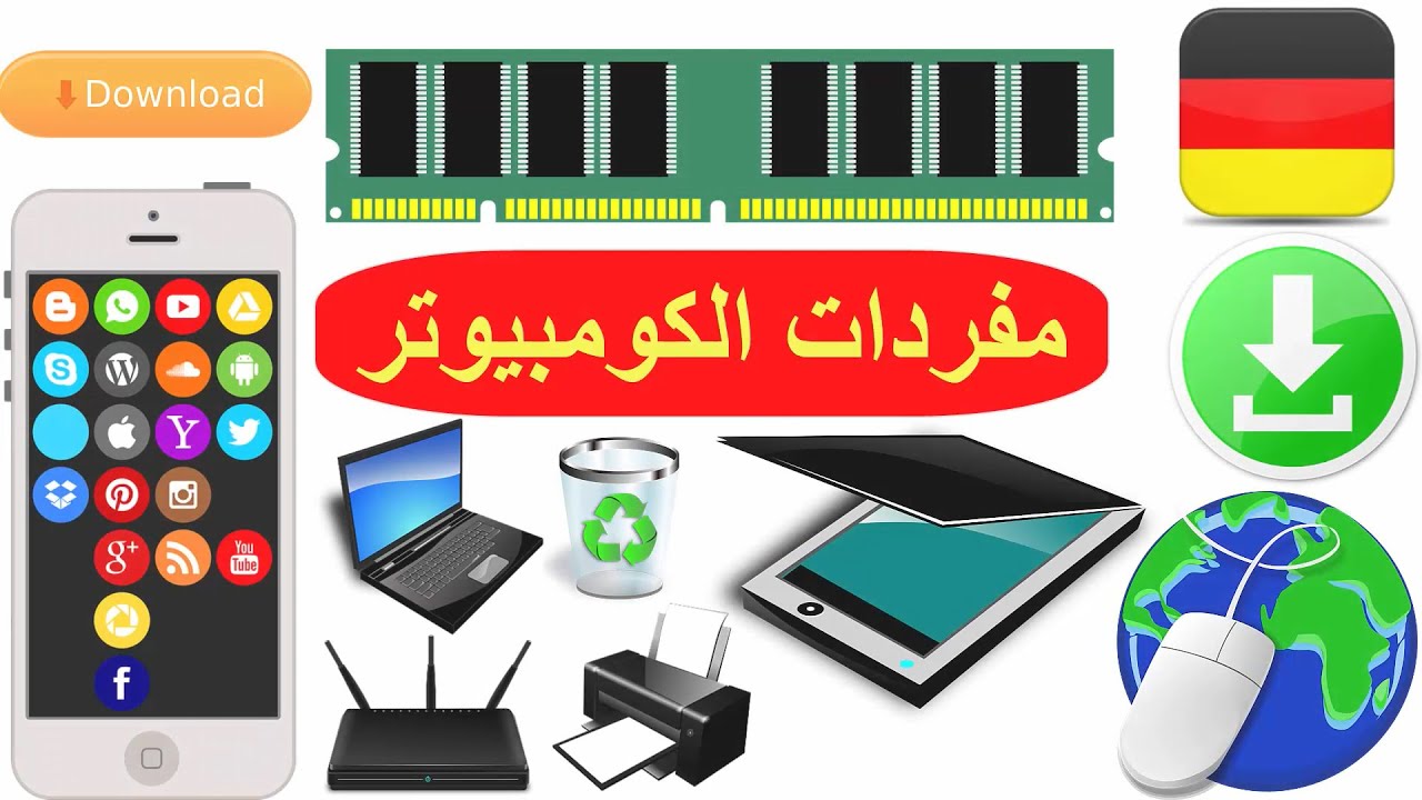 مفردات الكمبيوتر بالألماني - كلمات العمل الالمانية
