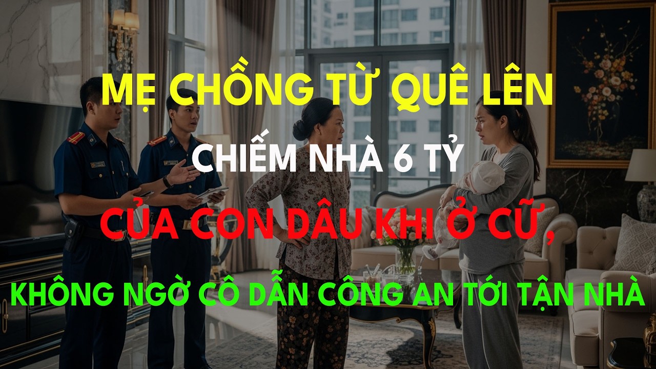 Mẹ Chồng Từ Quê Lên Chiếm Nhà 6 TỶ Của Con Dâu Khi Ở Cữ, Không Ngờ Cô Dẫn Công An Tới Tận Nhà