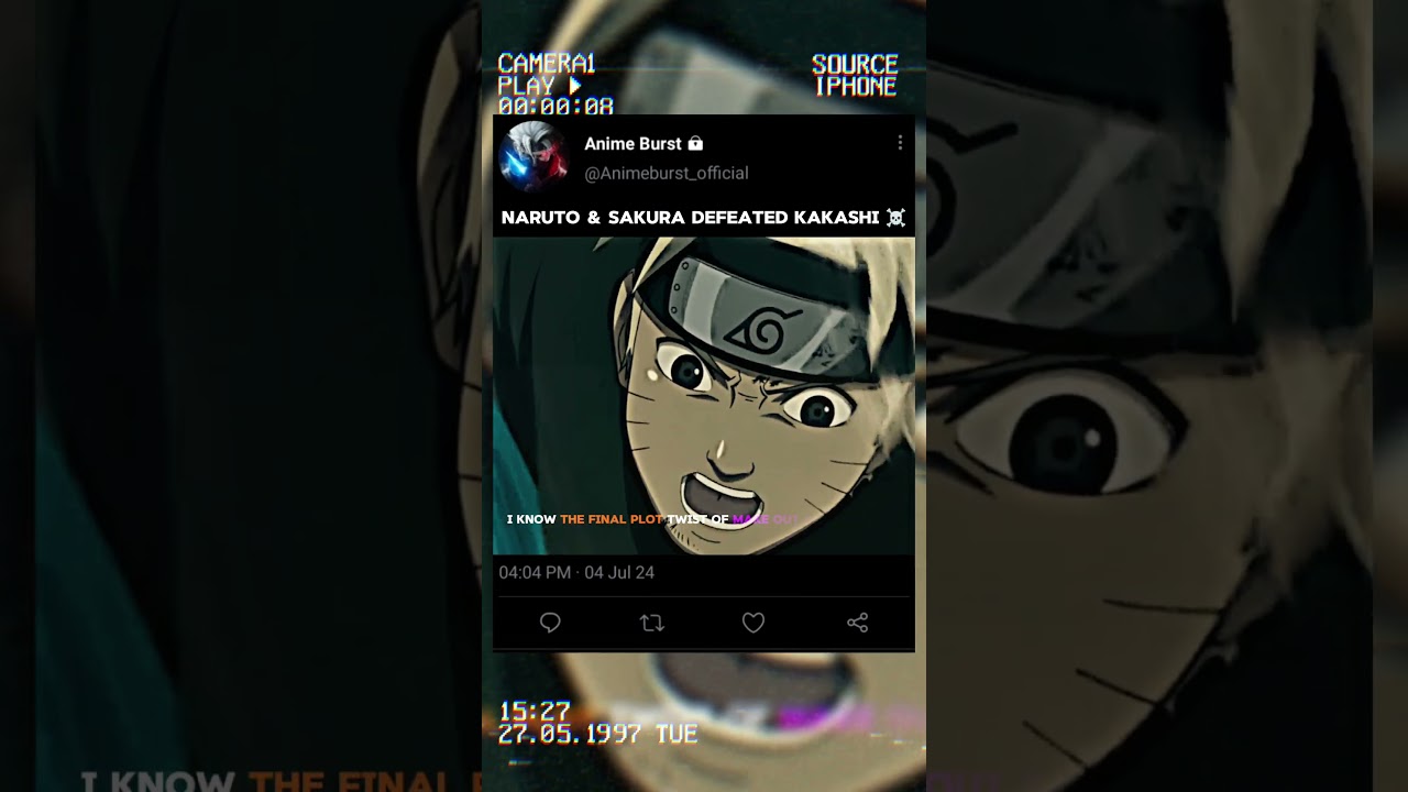 Naruto & Sakura Defeated Kakashi ☠️ || #shorts #shortvideo #naruto #narutoshippuden #kakashi #viral