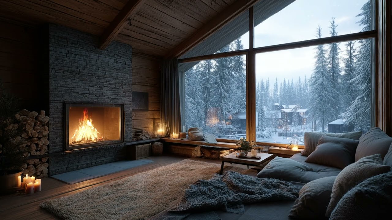 Fireplace Piano Ambience – Warm Relaxing Music for Concentration and Peaceful Sleep