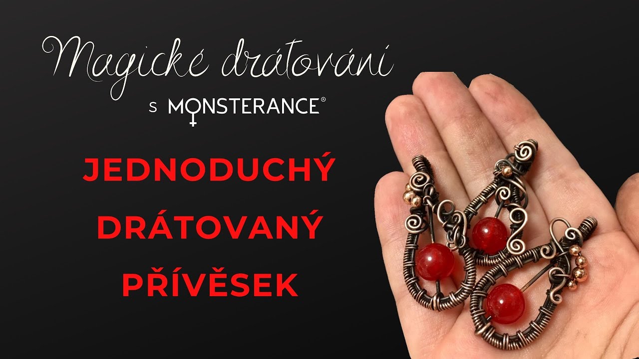 Magické drátování: Jednoduchý drátovaný přívěsek