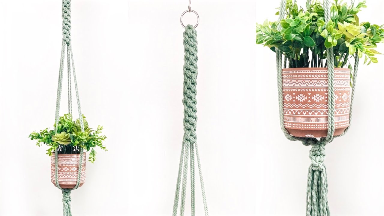 DIY: Macrame Plant Hanger | Crown Knot Plant Hanger!