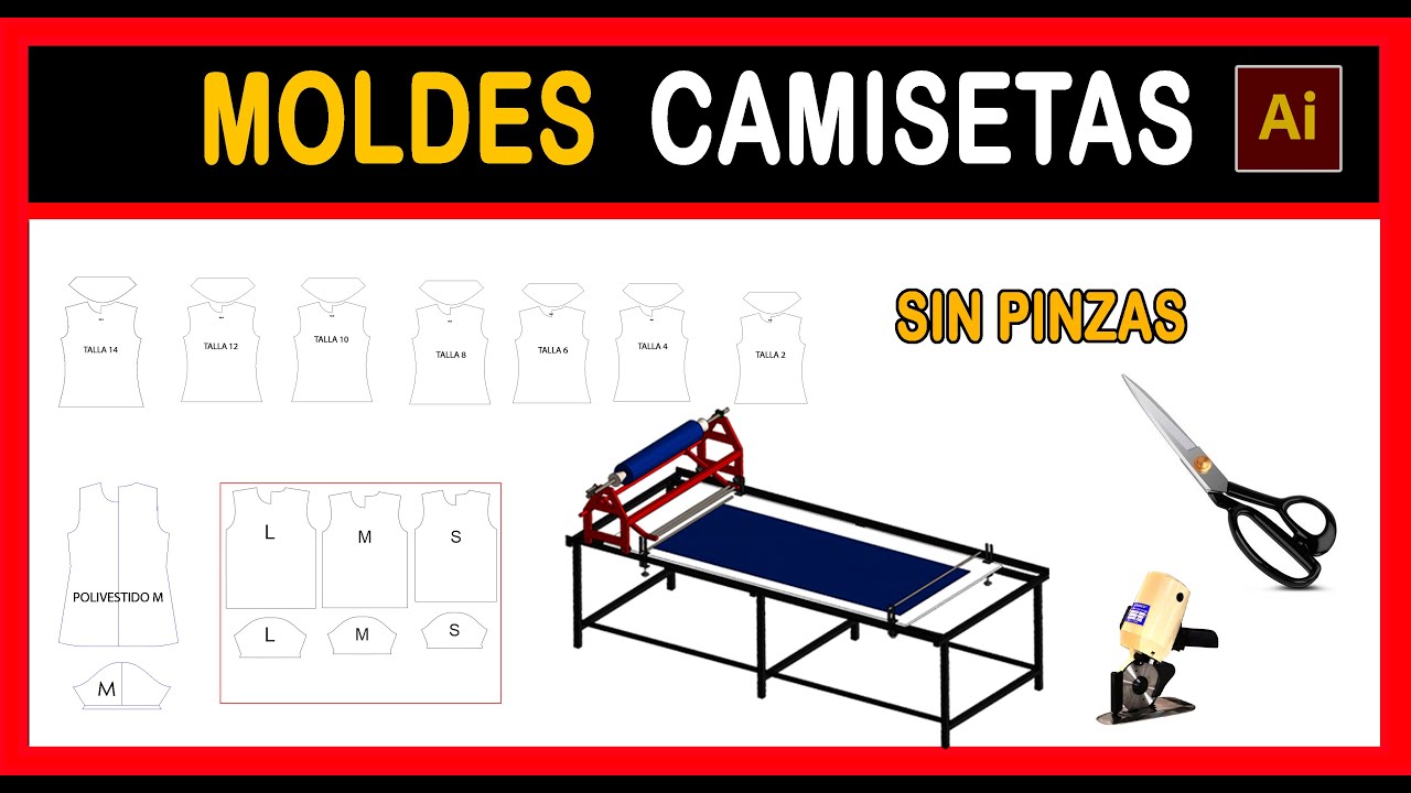 MOLDES DE CAMISETAS, Polos (GRATIS  IDUSTRIALES) en imprime desde  Adobe ILLUSTRATOR