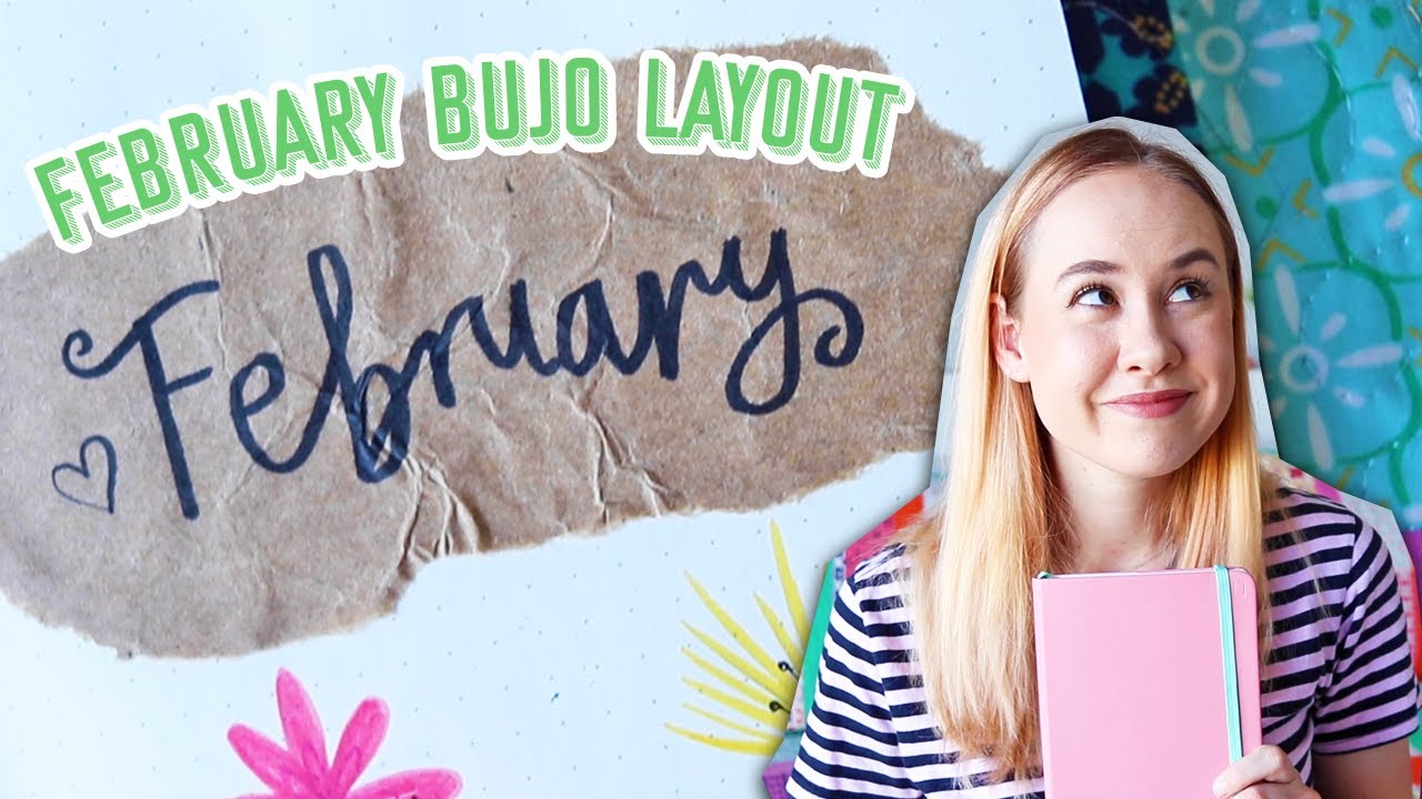 feb 2020 bullet journal layout