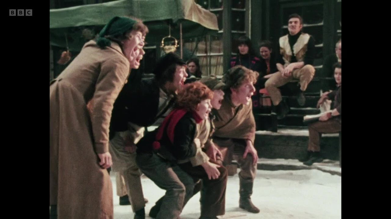 Scrooge 1970 Behind-the-Scenes of 'Father Christmas' song (Albert Finney, Leslie Bricusse film)