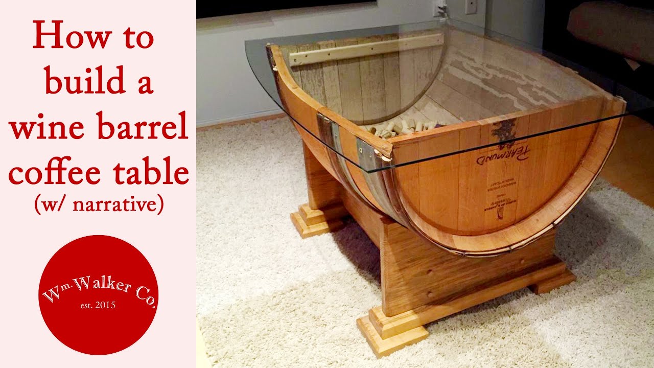 How to Make a Wine Barrel Coffee Table (w/ narrative)