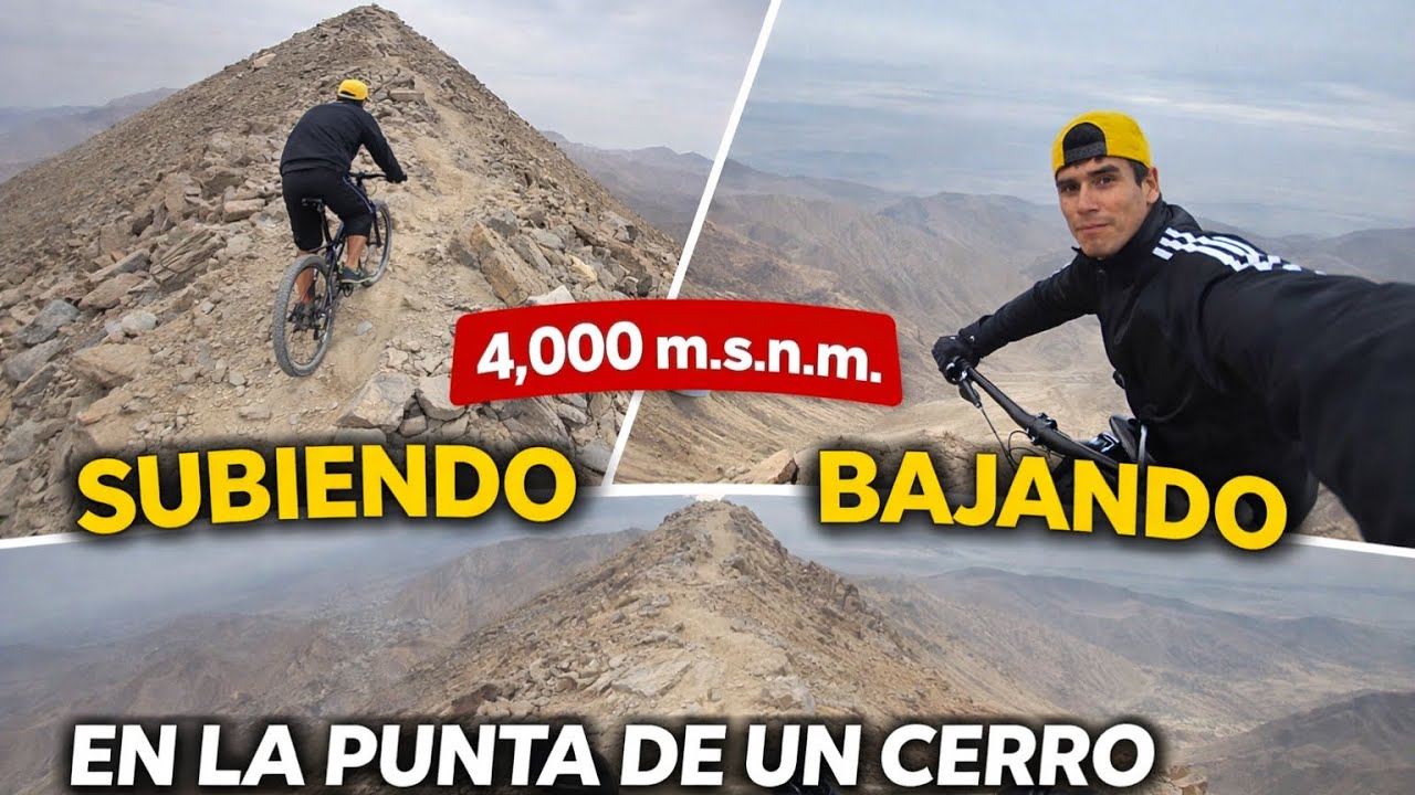Subí y bajé un cerro en bicicleta a 4000 msnm