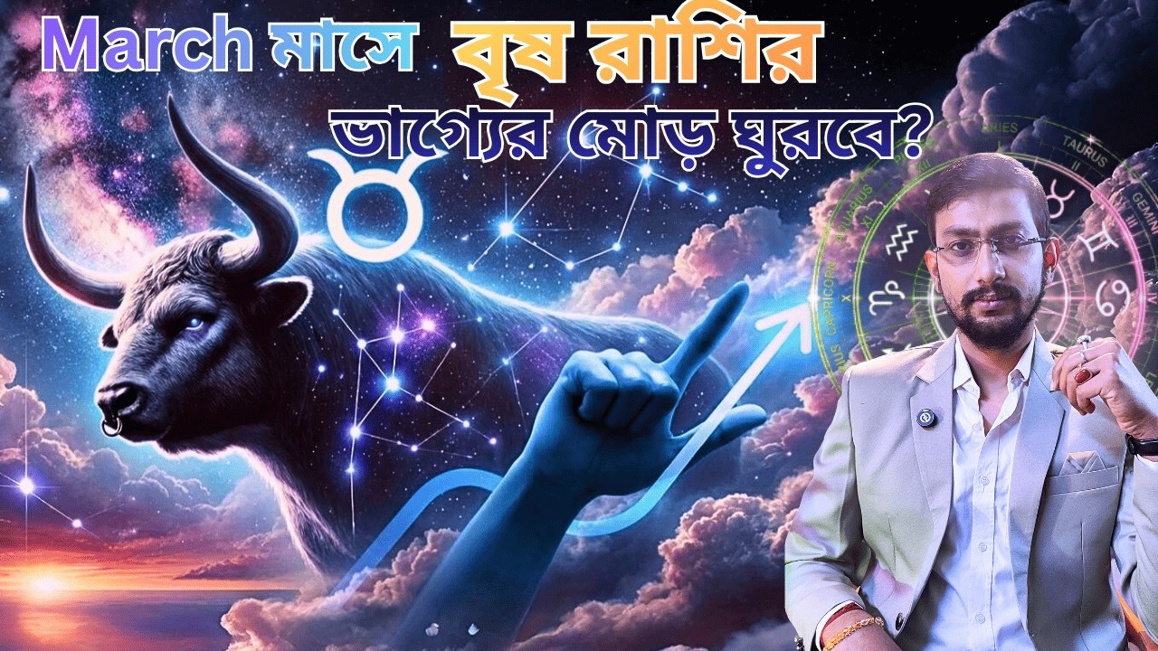 বৃষ রাশি মার্চ ২০২৬: কর্ম, অর্থ ও সম্পর্কে কী অপেক্ষা করছে? | Brish Rashi March 2026