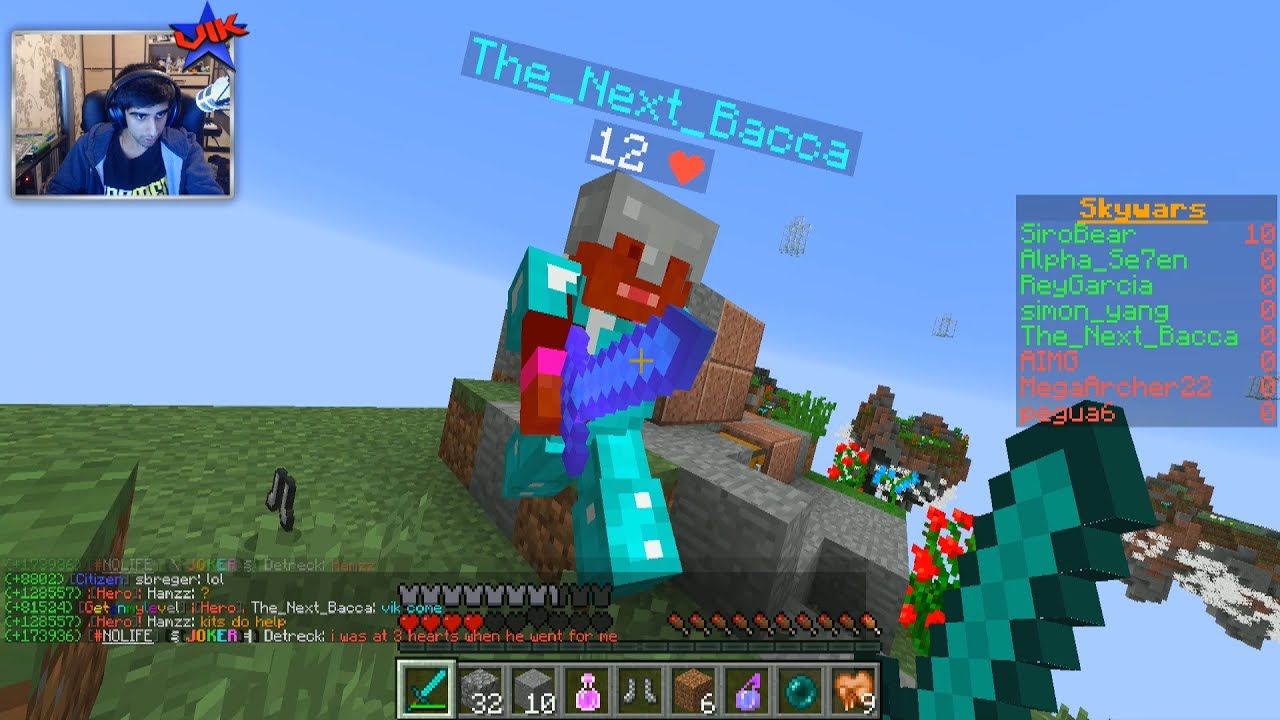 Minecraft SOLO Sky Wars #39 with Vikkstar