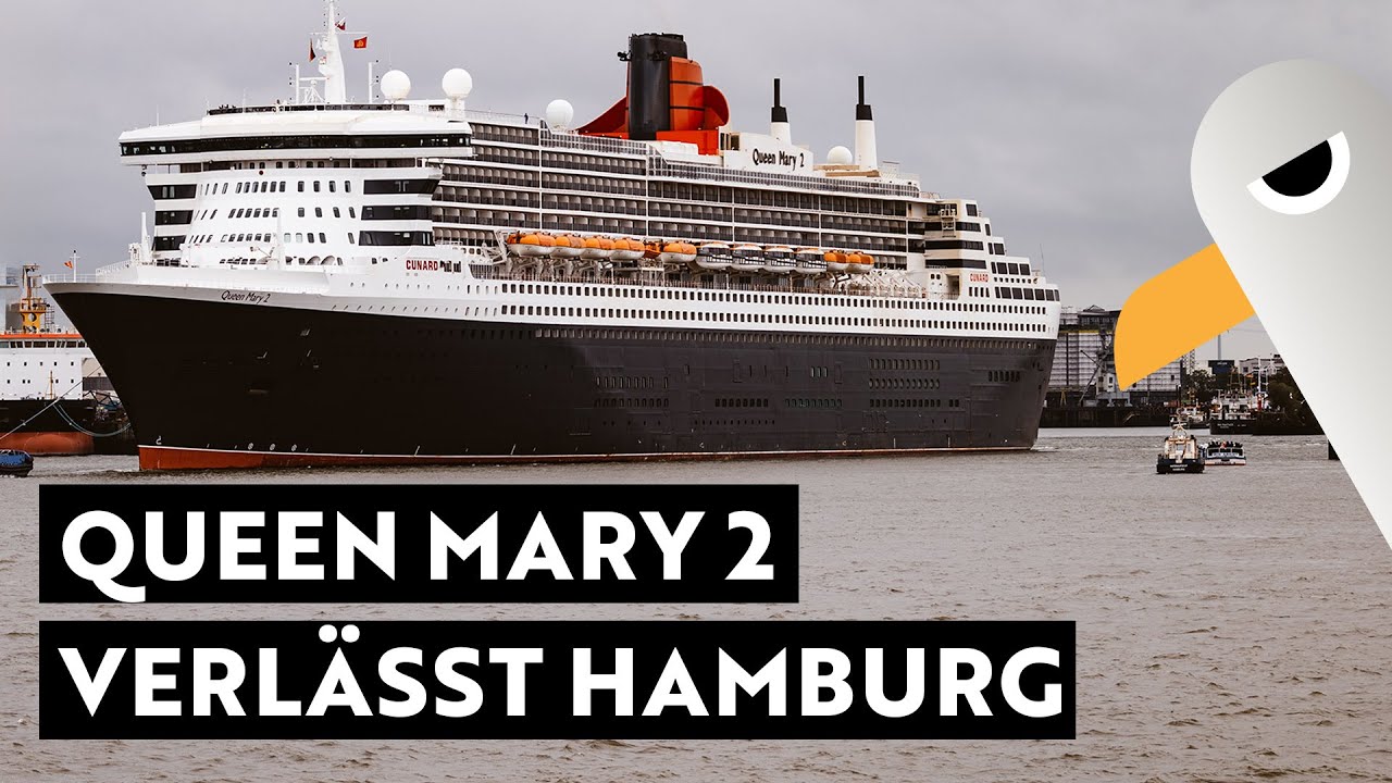 Queen Mary 2 verlässt Hamburg ⚓️ Hamburg Hafen Live