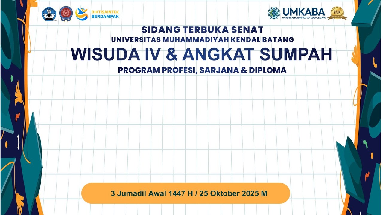 SIDANG TERBUKA SENAT UNIVERSITAS MUHAMMADIYAH KENDAL BATANG.