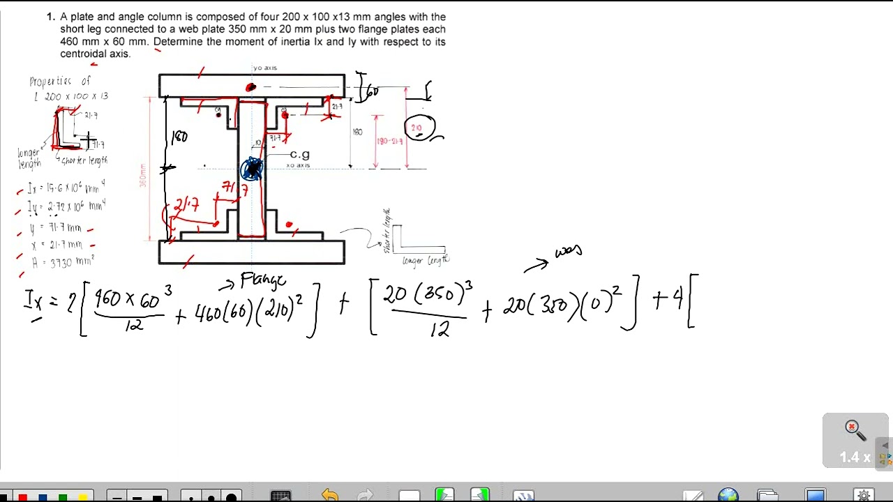 #1 Moment of Inertia of Steel Section