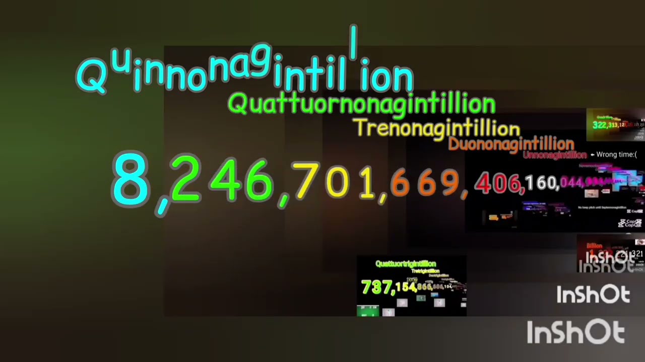 Numbers 0 to 1 Centillion (6/10) (96/100 Centillion) needs 4 more!