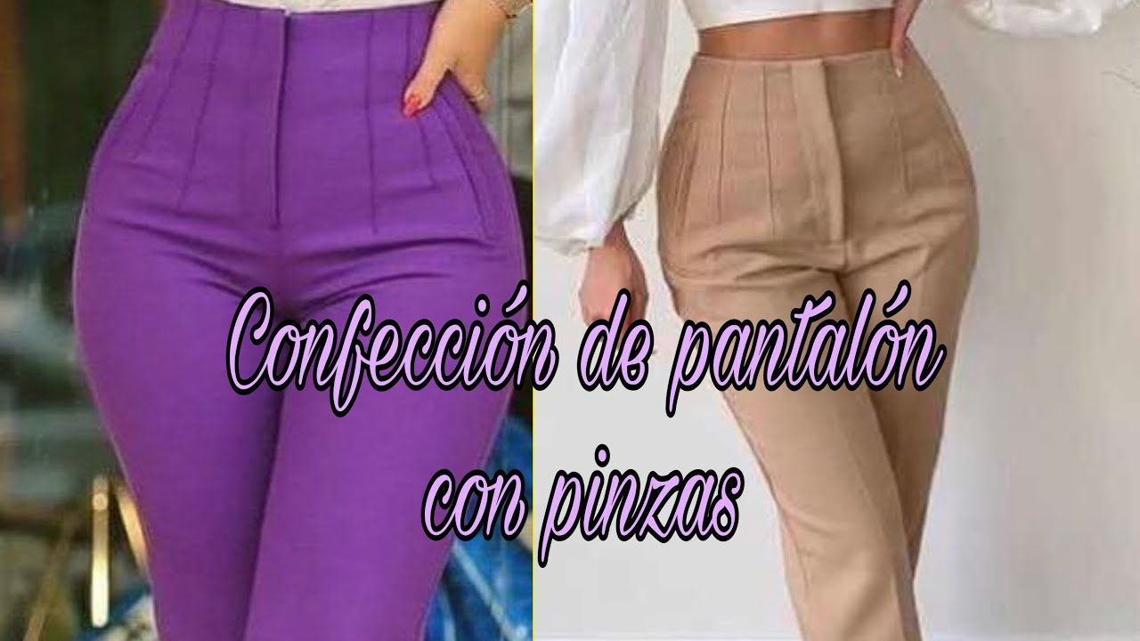 Confección de pantalón con pinzas