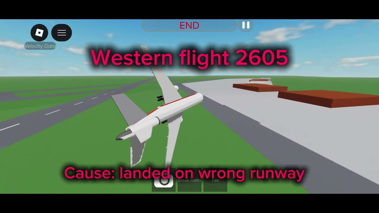Western flight 2605 (crash animation air crash studio) ⚠️NOT MASTERED⚠️