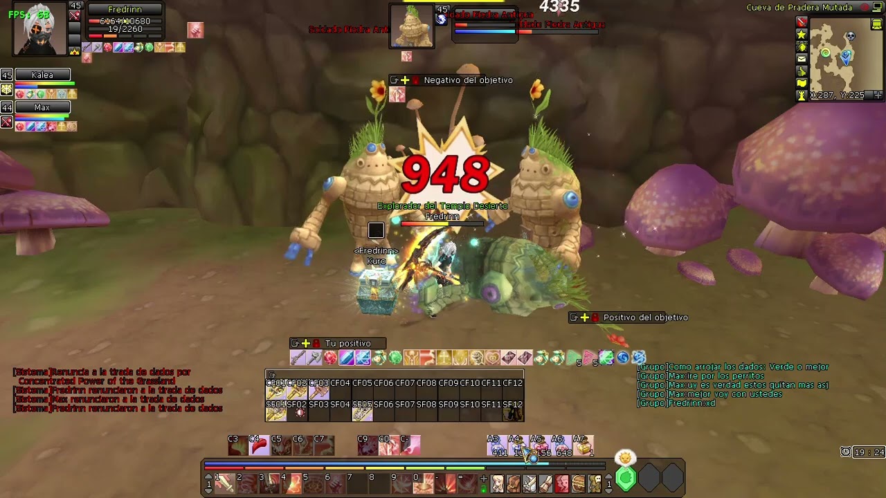 Grand Fantasia Memories Subiendo con Berzerker lvl 40 a 50 en CPT