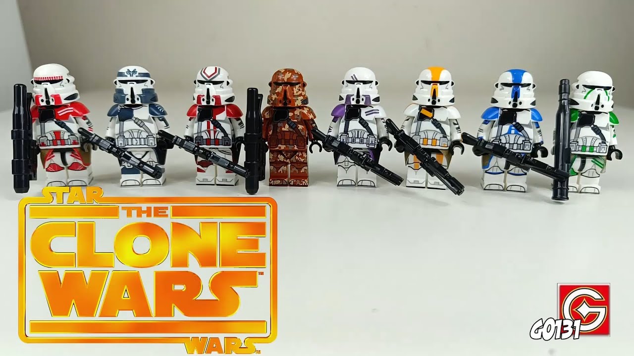 G0131 - Star Wars Airborne Troopers Minifigure #lego #clonewars #clonetroopers #501st #wolfpack