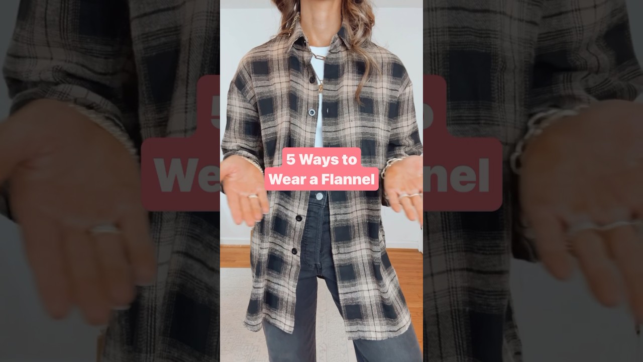 ✨5 Ways to Wear a Flannel Shirt | Shop flannel outfit in the link in bio under Amazon Storefront