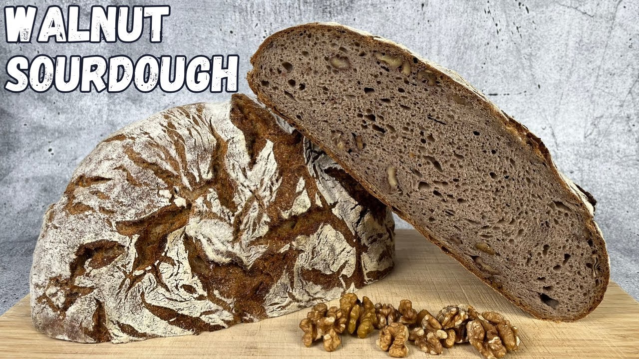 How to Make Walnut Sourdough Bread | Artisan Sourdough Bread Recipe with Starter