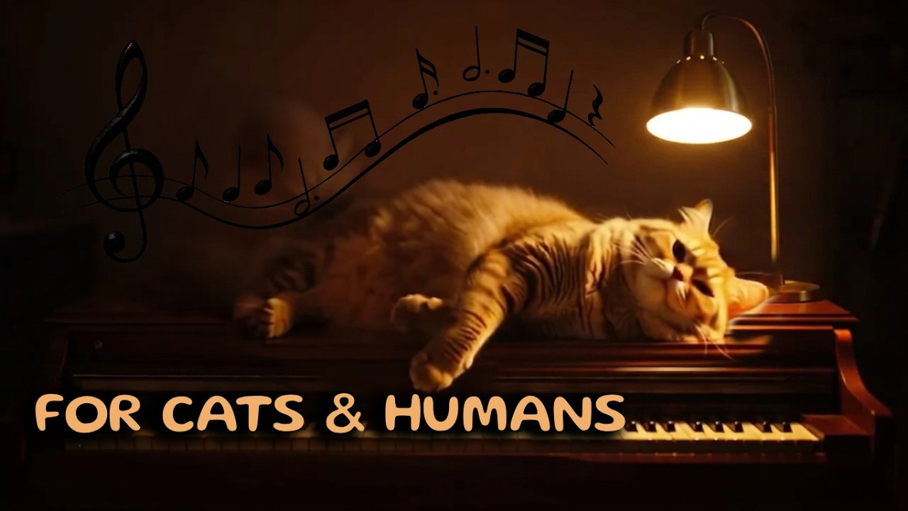 Quick Nap💤Cozy Piano Ambience & Deep Cat Purring