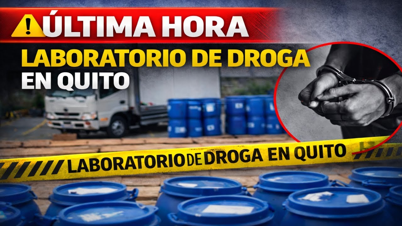 🔴 ¿LABORATORIOS EN LA CAPITAL? Incautan 152 bidones de químicos en Quito