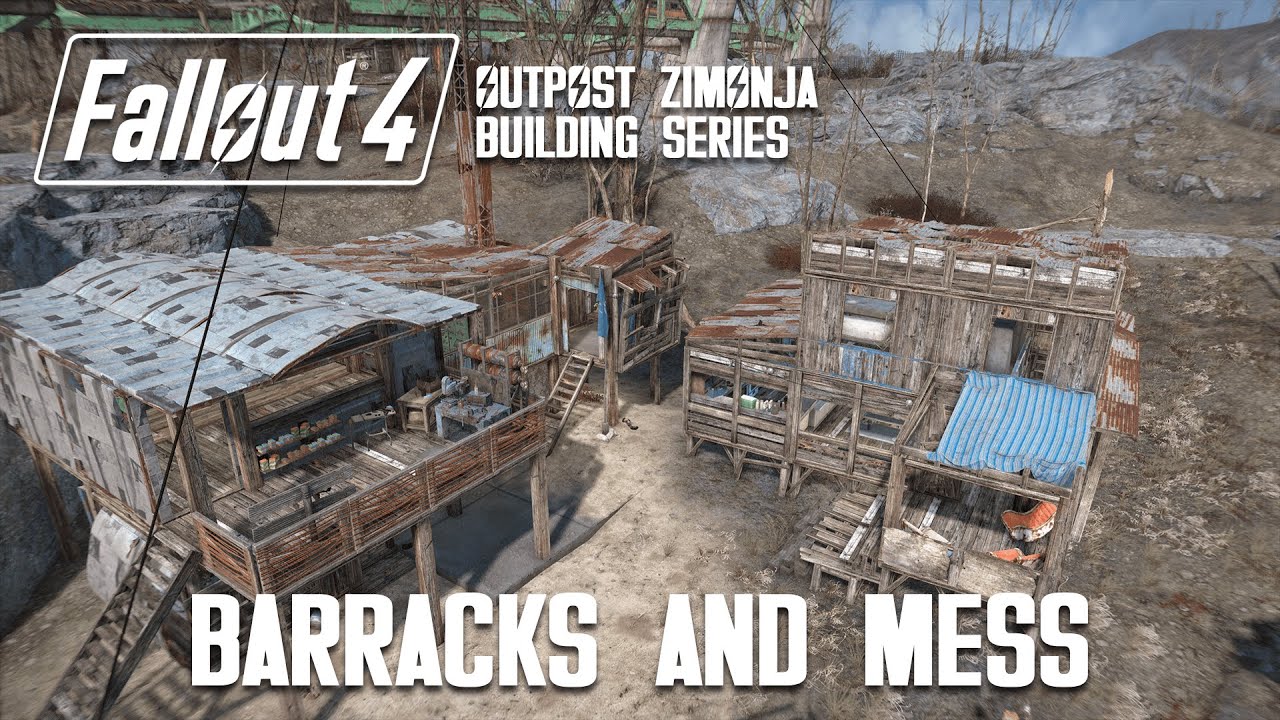 Fallout 4 Settlement Building: Lets build Zimonja's Living Quarters