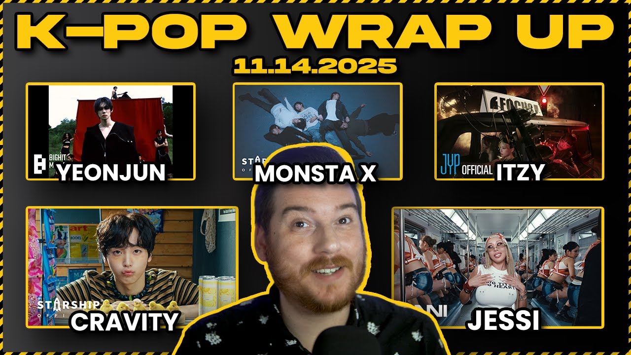 Реакции YEONJUN, MONSTA X, ITZY, JESSI и CRAVITY [Обзор K-Pop | 14.11.25]