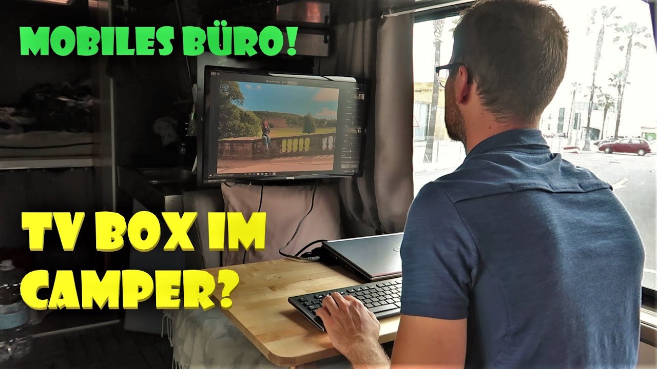 Multimedia/Mobiles B&uuml;ro im Camper/Wohnmobil f&uuml;r unter 150&euro;?!/ So gehts! VANLIFE DIY