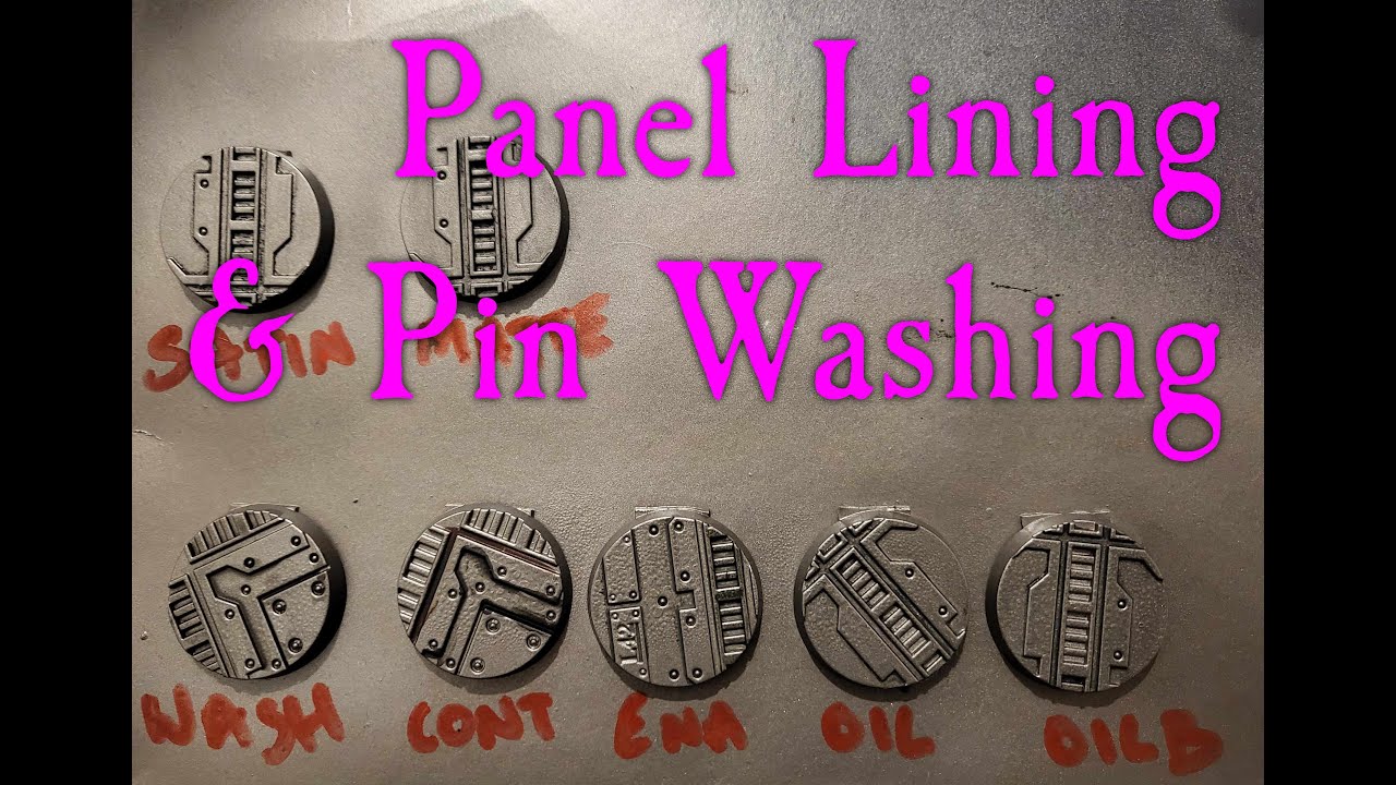 Panel Lining & Pin Washing with Acrylic, Enamel and Oils!