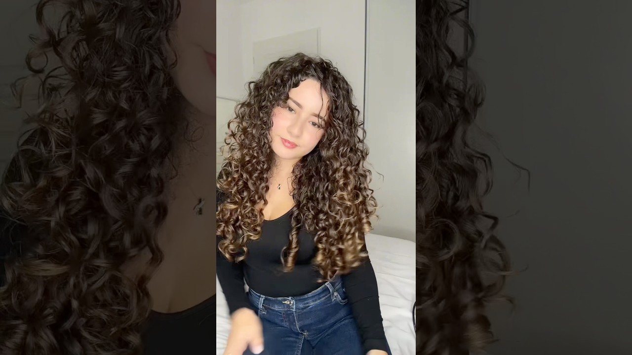 Curly hair routine 🖤 