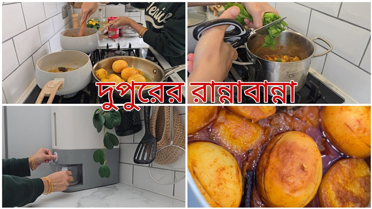 ঘরে এসেই দুপুরের রান্নাবান্না||গার্ডেনের লাইশাক রান্না করলাম৷৷@bushrassimplelife 