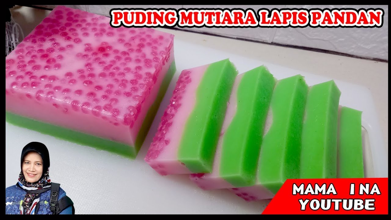 Enak dan mudah..!! puding SAGU mutiara lapis pandan