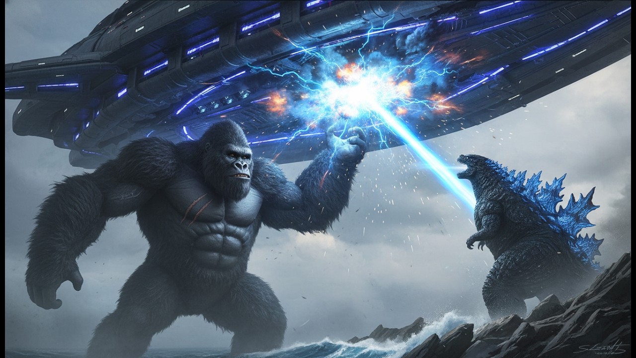 the-ultimate-alliance-between-kong-and-godzilla-to-protect-humanity-from-alien-attacks- Episode 2