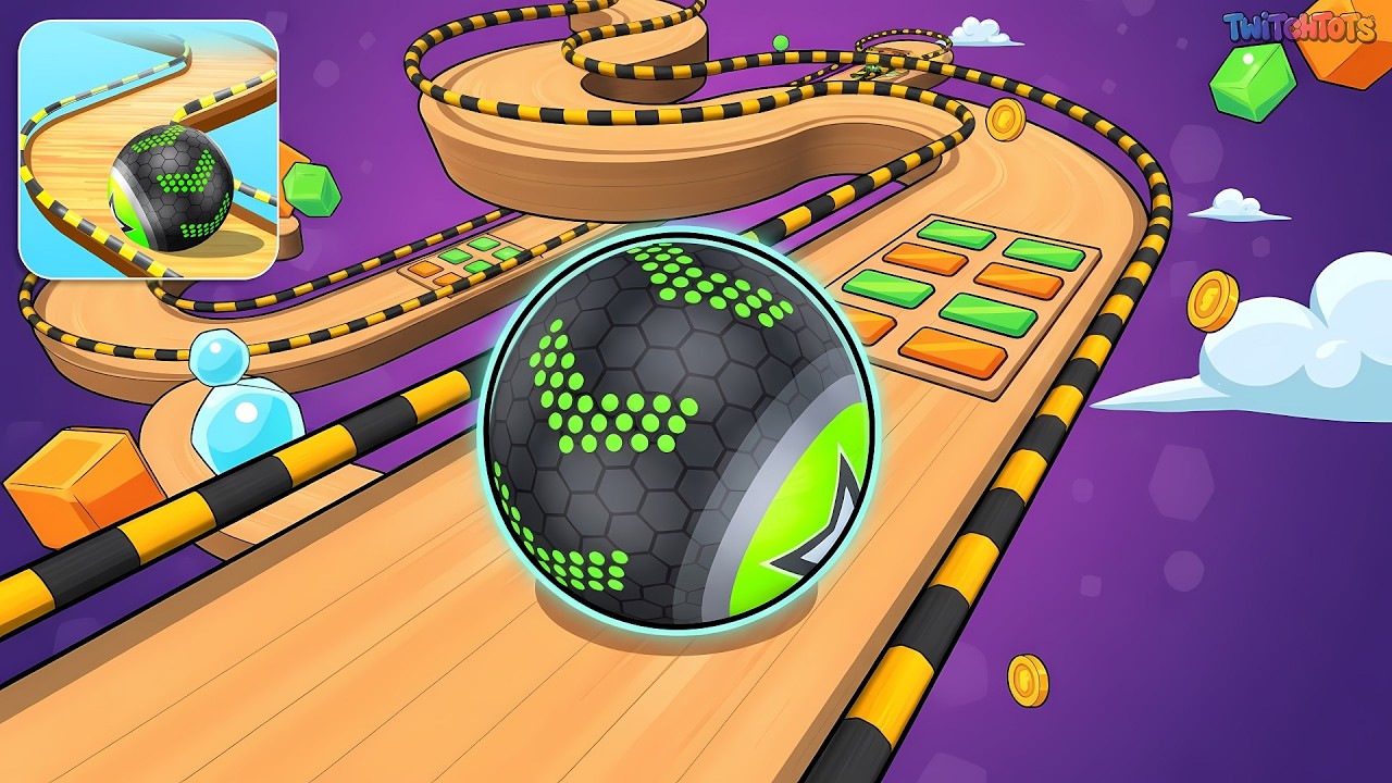 Going Balls - Gameplay Walkthrough: Swipe, Roll & Survive the Course! All Levels (Android, iOS)