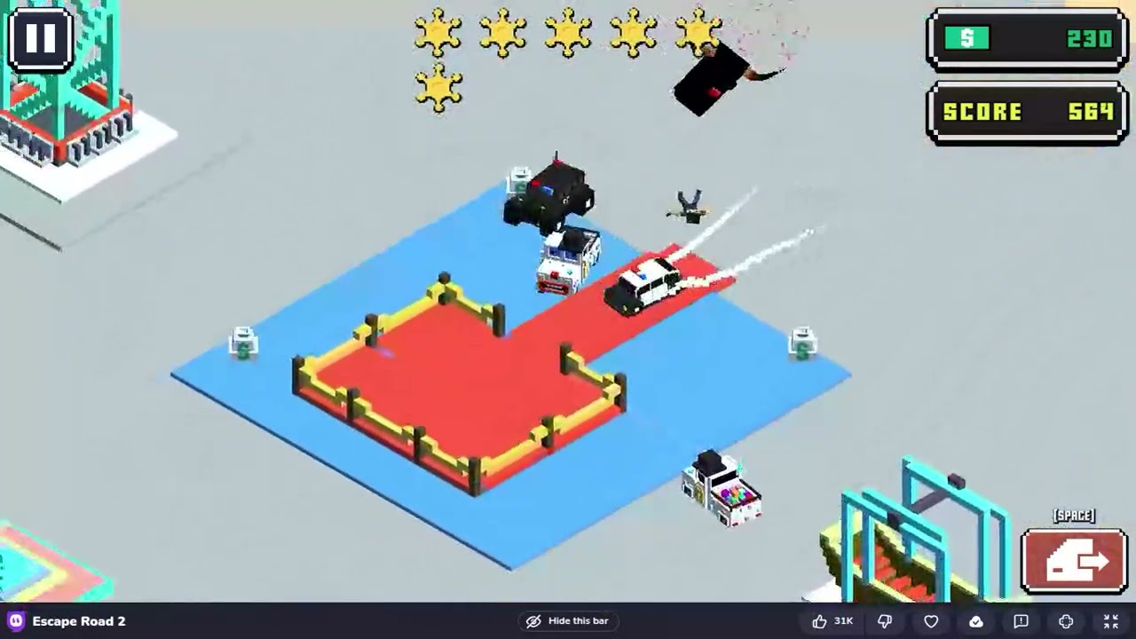 Epic 9 STARS police chase! Escape road 2