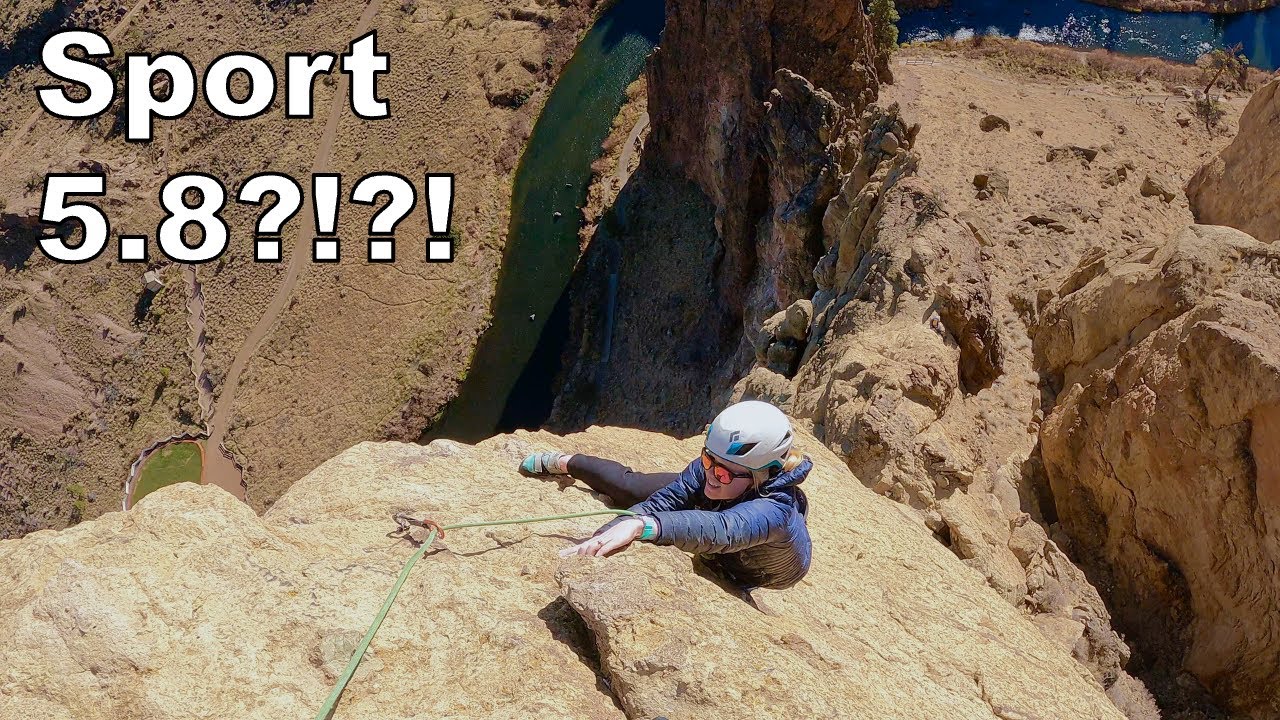 Voyage of the Cowdog (5.8+) Insane Exposure on a Sport Climb at Smith Rock!!