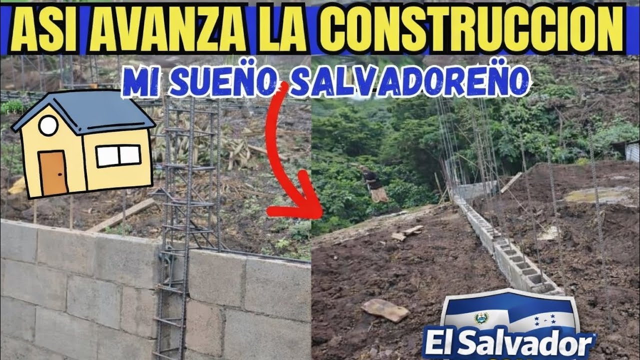 CONSTRUCCIÓN DE NUESTRA CASA EN EL SALVADOR🇸🇻🇭🇳 ASI VAMOS AVANZANDO 🇸🇻🇭🇳