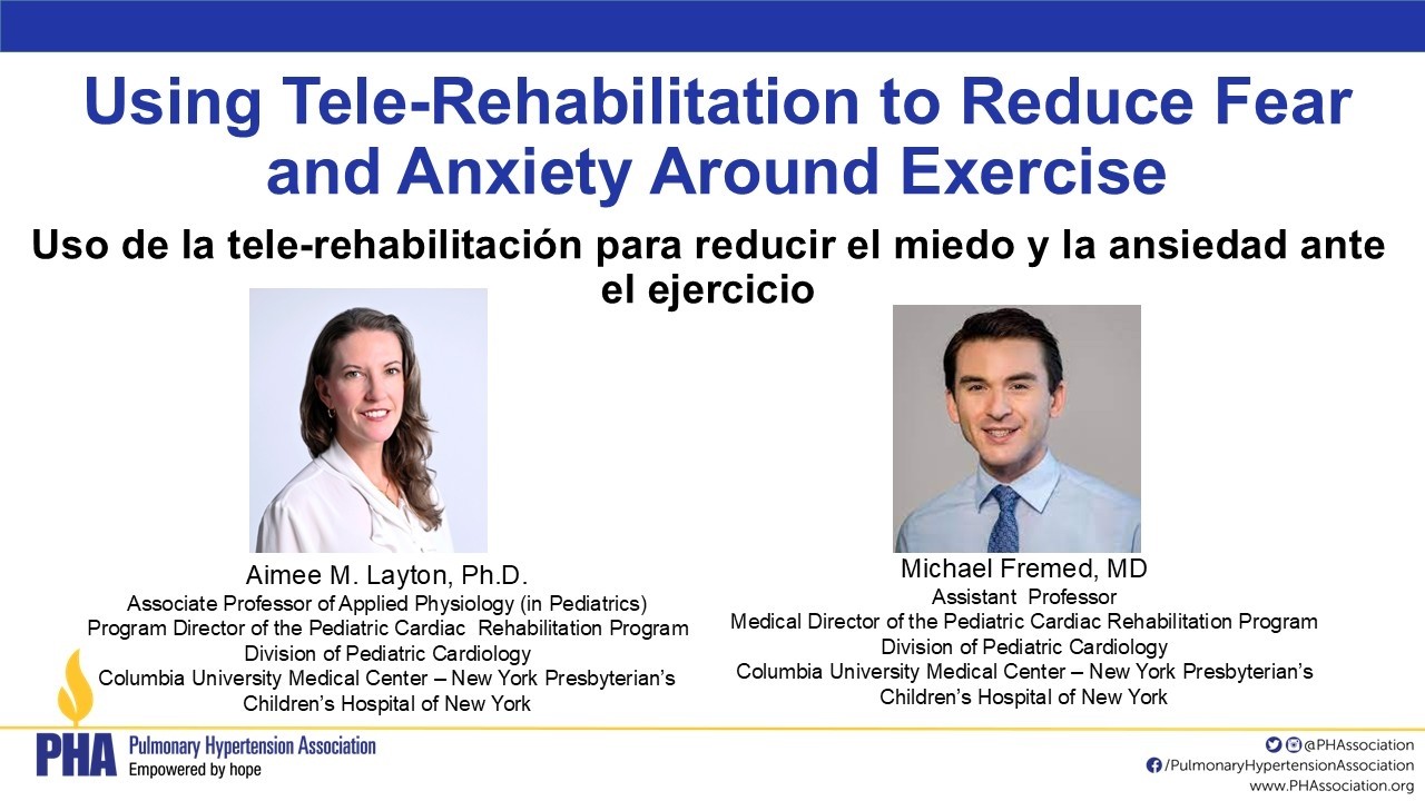 Uso de la tele-rehabilitación para reducir el miedo y la ansiedad al hacer ejercicio.