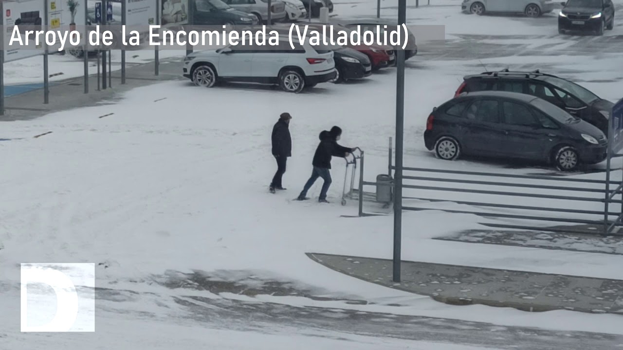 Imágenes de `Filomena´ en Arroyo de la Encomienda y Valladolid