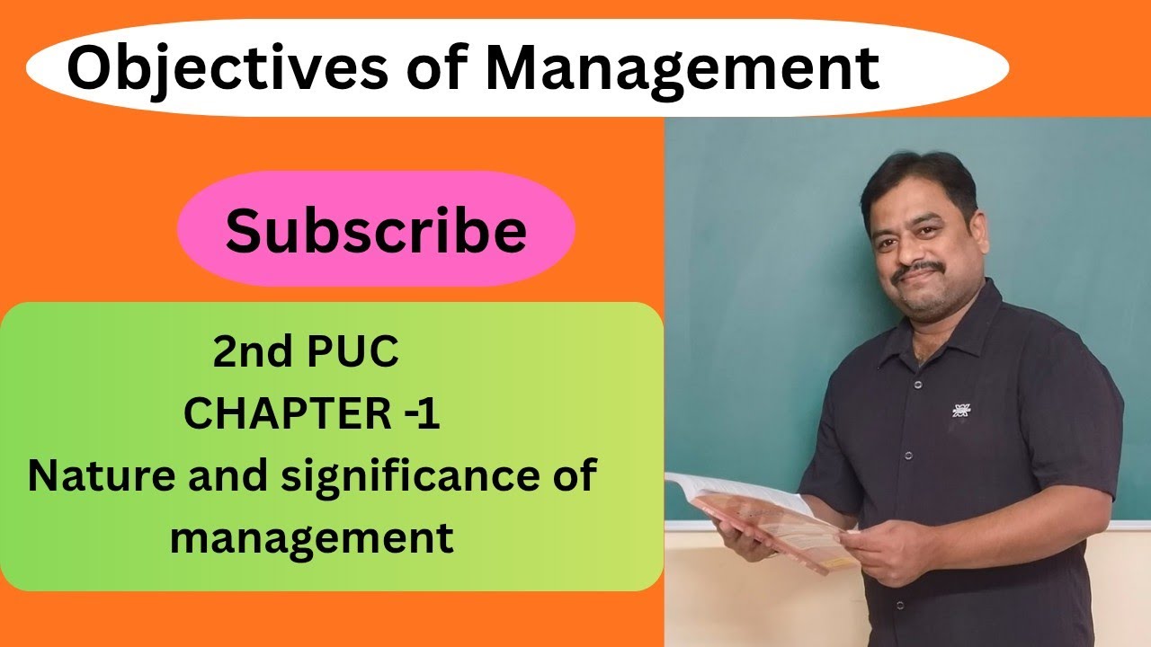 2nd PUC BUSINESS STUDIES CHAPTER -1 Objectives OF MANAGEMENT PART-2 #education #2nd 
