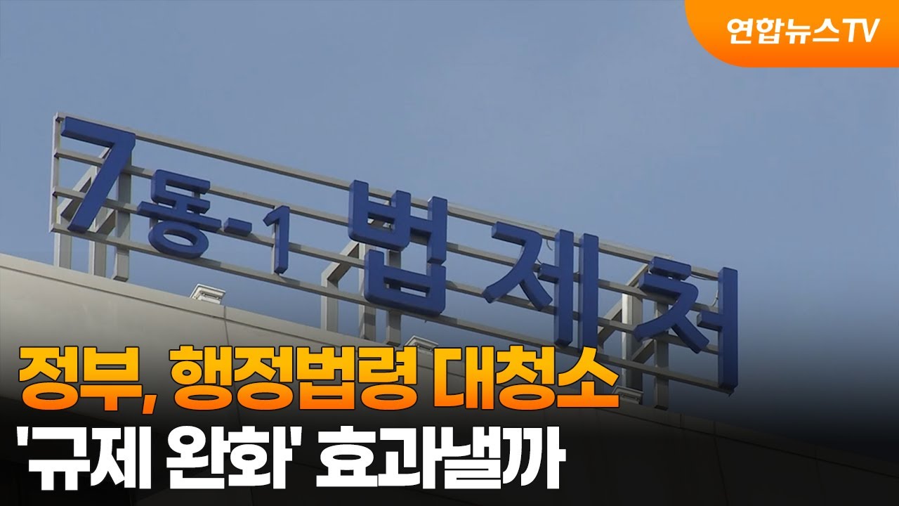 정부, 행정법령 대청소…'규제 완화' 효과낼까 / 연합뉴스TV (YonhapnewsTV)