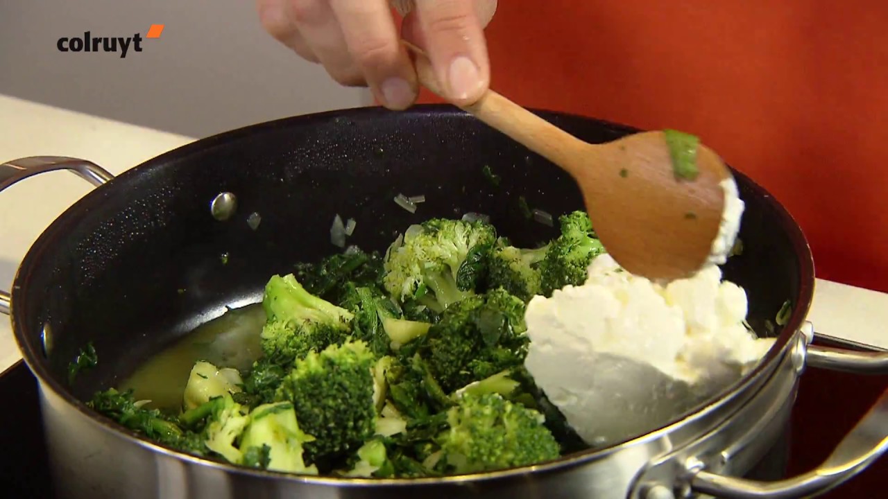 Recette Pâtes aux scampis et aux épinards - Colruyt