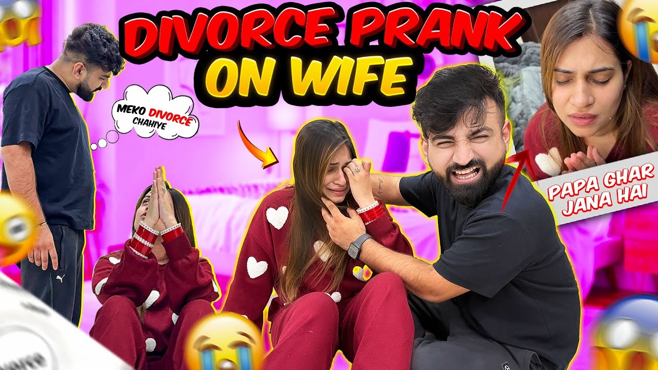 DIVORCE PRANK ON WIFE😱 || SWATI BEHOSH HOGYI🤯 || RajatSwatiVlogs