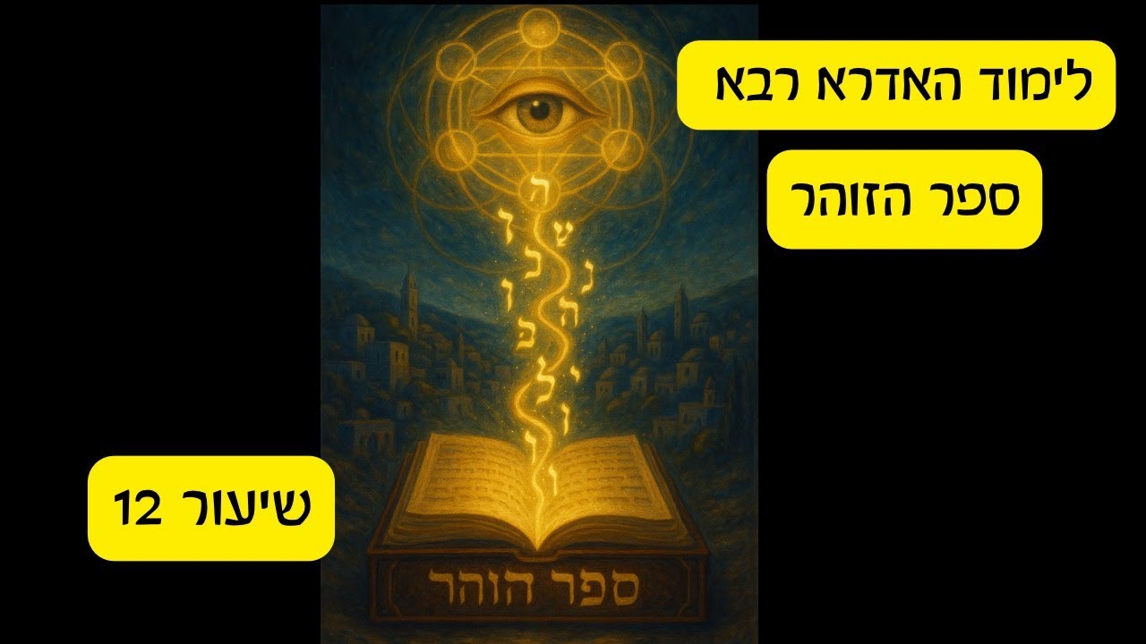 לימוד האדרא רבא - ספר הזוהר - מפגש 12
